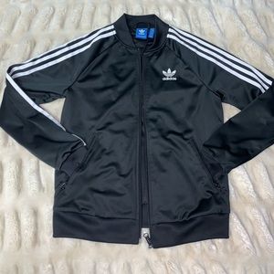 adidas women’s black supergirl track jacket